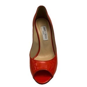 Jimmy Choo Vibrant Tange Wedge Heels